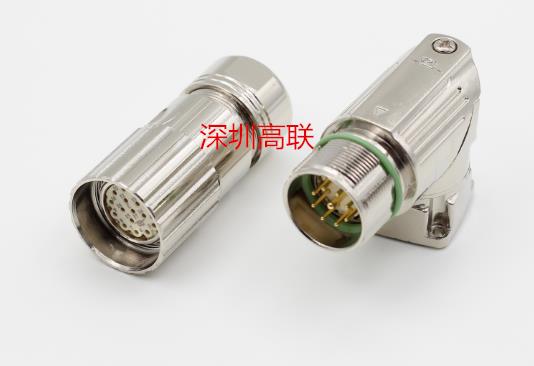 M23航空插頭M623連接器生產(chǎn)廠家6芯12針8孔17pin